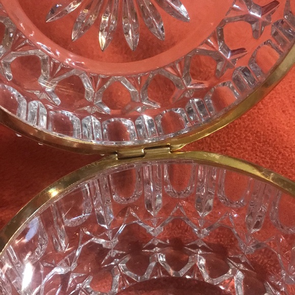 Vintage French Crystal Lidded Trinket Box - Picture 4 of 7